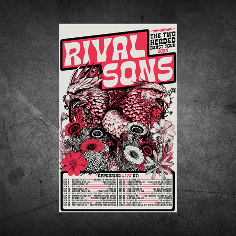 Rival Sons 2024 Tour Poster