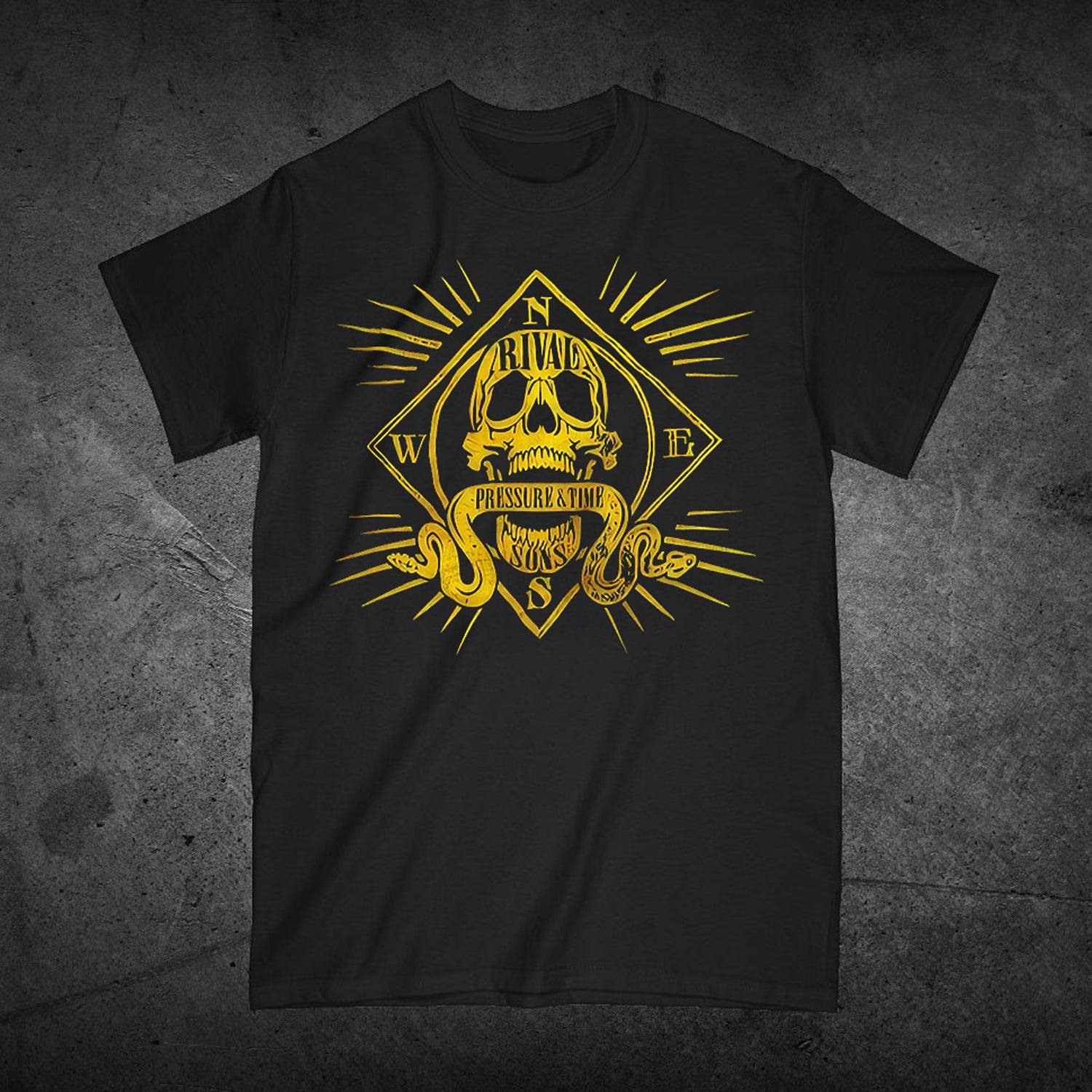 Pressure and Time Skull Tee