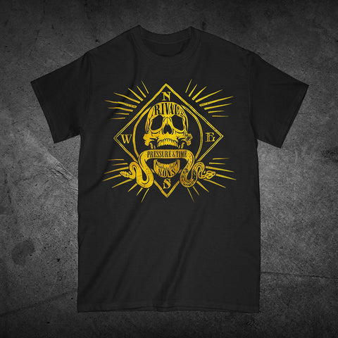 Pressure and Time Skull Tee