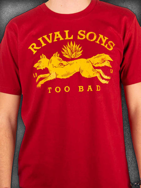 Red Too Bad Graphic Tee T-Shirt - Rival Sons Official Merchandise